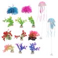thumbnail image 2 of 13Pcs Simulation Water Plant Decorative Simulation Jellyfish Coral Ornaments for Fish Tank Aquarium, 2 of 9