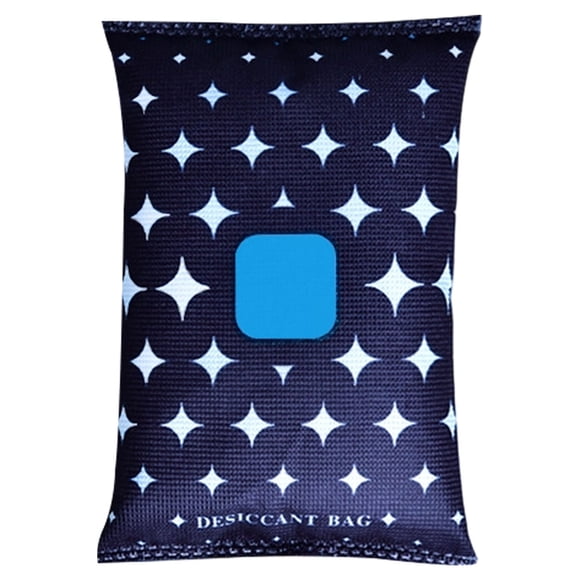 Reusable Moisture Absorber, 3.5oz Dehumidifier Bags for Closet, Car, RV, Closet, Basement, Reactivated in Microwave with Colour Indicator, Desiccant Packets, 1 Pcs