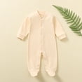 thumbnail image 2 of Yuyuzo Baby Pajamas Rompers Spring Fall Long Sleeve Footie Pjs Jumpsuit Onesie Infant Zipper Sleepwear, 2 of 7