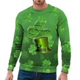 thumbnail image 1 of PMUYBHF Chemise de Fête pour Homme Chandail à Capuchon à Manches Longues à Col Ras du Cou Imprimé Partout Composite pour la Saint-Patrick pour Hommes TTTG, 1 of 6