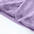 thumbnail image 4 of ZACPNCV Boys Fleece Robe Girls Hooded Bathrobe Toddlers Soft Fuzzy Robe for Kids Purple 6-7 Years, 4 of 5