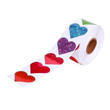 Rongfmy 500 Pcs Autocollants Merci Rouleau Adhésif 1.5 Pouces Étiquettes de Scellement pour Cartes Cadeaux de Mariage Emballage de la Saint-Valentin pour Petites Entreprises 2.5cm