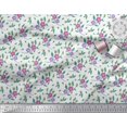 thumbnail image 3 of Soimoi Rayon Fabric Leaves & Periwinkle Floral Print Sewing Fabric Yard 42 Inch Wide, 3 of 3