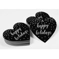 thumbnail image 4 of Inkdotpot Real Silver Foil Happy Holiday Tag Favor Hang Paper Tag 50 Pieces, 4 of 6