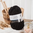 thumbnail image 2 of MAINSTAYS Cozy Black Chenille Yarn, 2 of 3