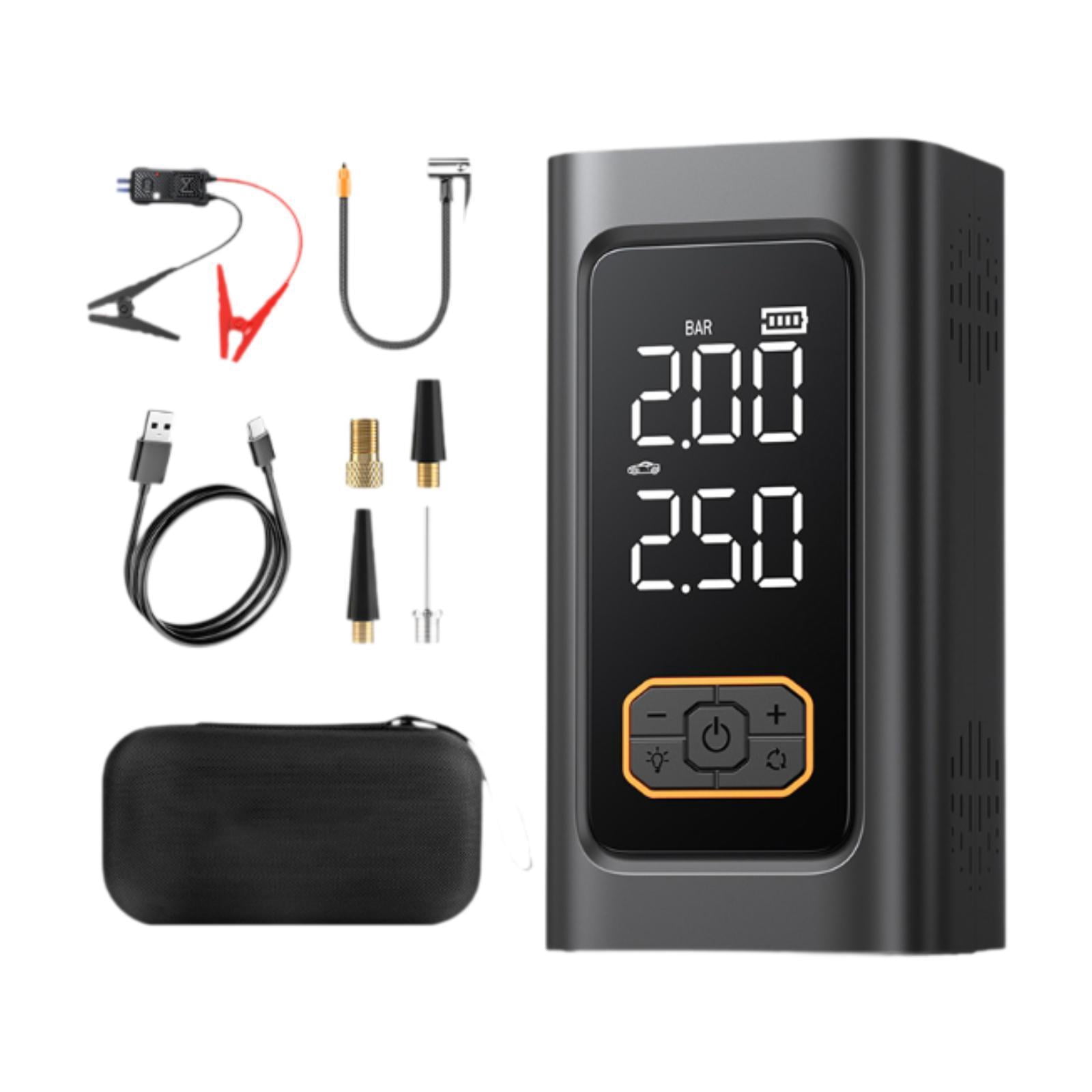 Miulika Tire Inflator Portable Air Compressor Tire Pump for Motorcycle Car Bike