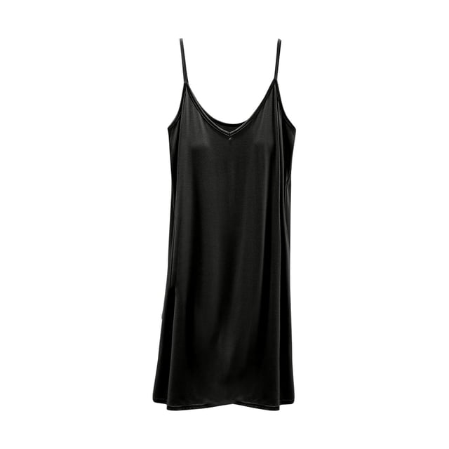 Timegard Robe de Nuit pour Femmes Col en V Sans Manches Courte Chemises de Nuit Douces et Confortables Couleur Unie Robe de Maison