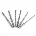 thumbnail image 2 of 6Pcs Electric Rotary Hammer Concrete Drill Bit Set Chrome Steel Straight Shank Drilling Tool, 2 of 10