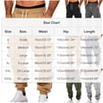 thumbnail image 4 of Sentmoon Mens Workout Pants Workout Pants for Men Men Solid-Color Casual Loose Sports Texture Work Pants Drawstring Pockets Elastic Waistband Long Pants for Weekend and Lounge Wear Khaki S, 4 of 9