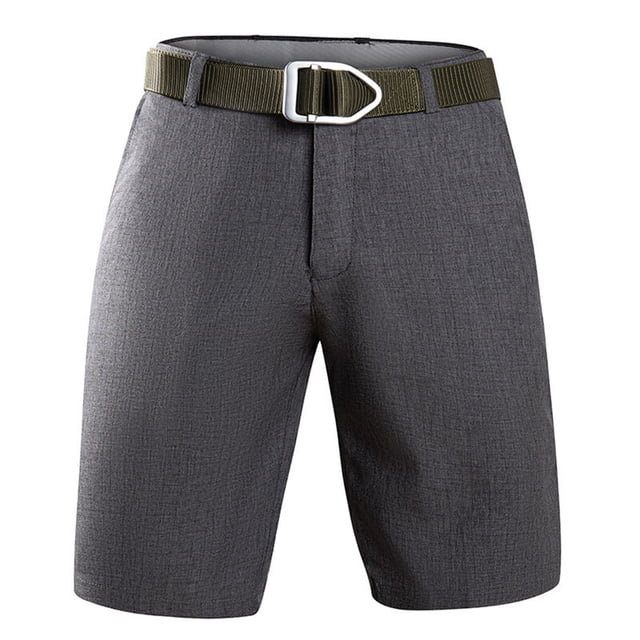Styesk Shorts pour Hommes Couleur Unie Mode Décontractée Poches à Boutons