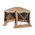 thumbnail image 2 of Clam Quick Set Pavillon Mobile Camping Extérieur Gazebo Auvent, Bronzage (2 Pack), 2 of 5