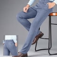 thumbnail image 3 of FRSASU Pantalon Habillé Extensible pour Hommes Coupe Classique Taille Extensible devant Plat Pantalon de Complet pour Hommes Gris, 3 of 6