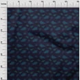 thumbnail image 3 of oneOone Cotton Flex Dark Blue Fabric Abstract Craft Projects Decor Fabric Printed By The Yard 40 Inch Wide, 3 of 4