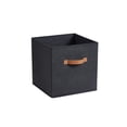 thumbnail image 2 of Aufmer Fabric Storage Cube 5.28GAL, Foldable Decorative Box, Non Woven Bin for Home Organizing, Collapsible Shelf Basket, Black Square Storage Container, 2 of 6
