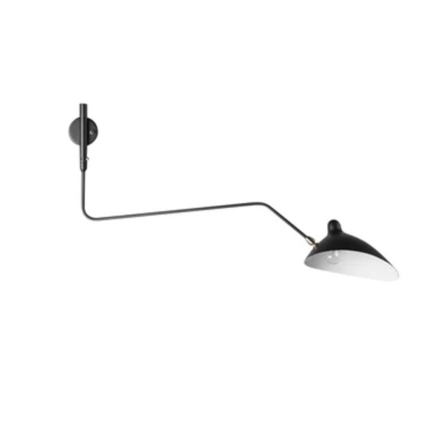 One Arm Lamp In Black