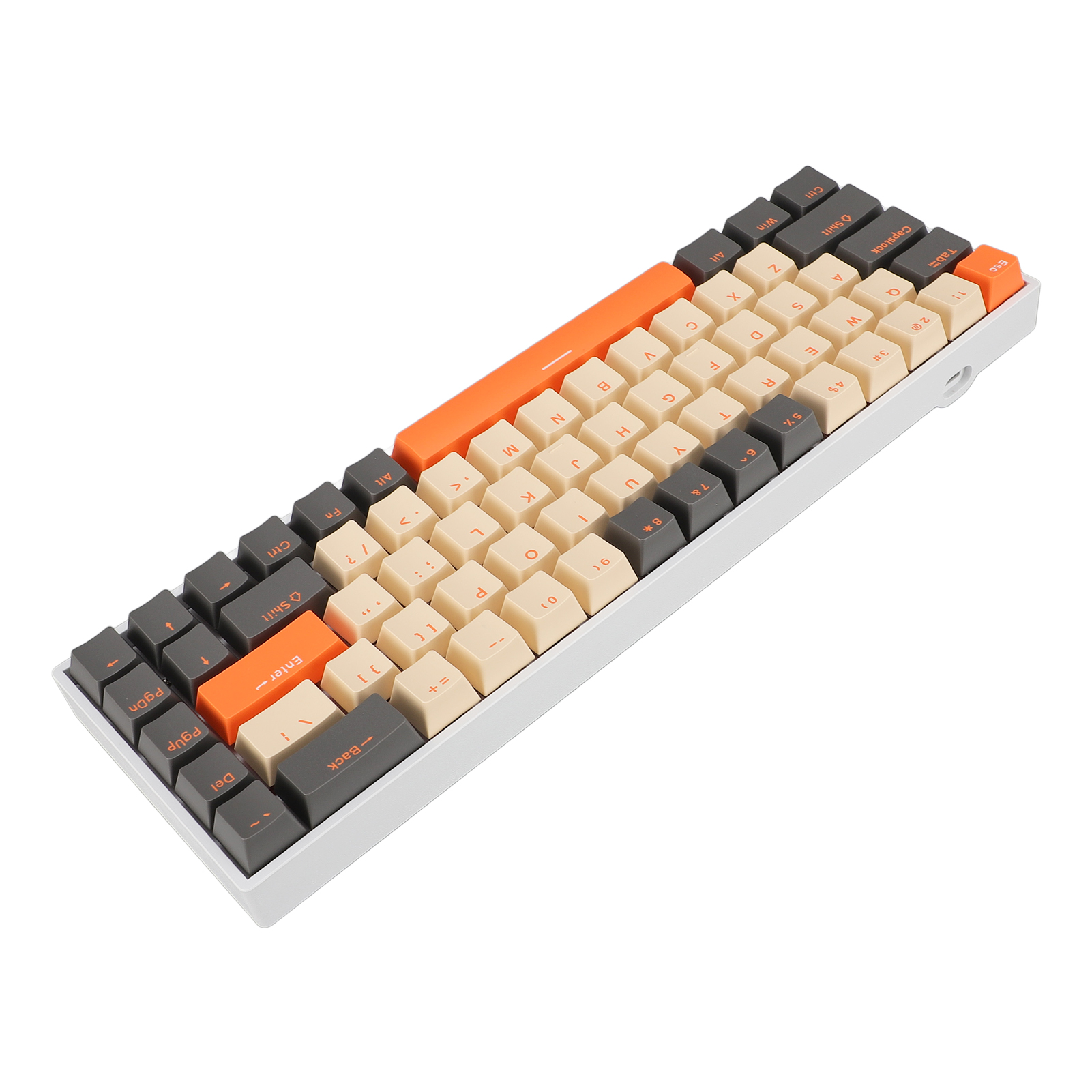 68 Keys Mechanical Keyboard, 60 Percent Mechanical Keyboard RGB Backlit with Red Switch for Computer with USB Port for OS X
