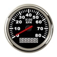 thumbnail image 1 of 85mm Marine Tachometer 3000 4000 6000 RPM Tacho Meter Gauge Red Backlight With LCD Hour Meter For Car Boat Truck Auto 12V/24V ,Wide Applicability, 1 of 7