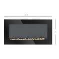 thumbnail image 3 of HOMCOM Electric Wall-Mounted Fireplace Flame Effect & 7 Color Backgrounds, 3 of 10