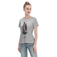 thumbnail image 4 of T-Shirt Basique à Manches Courtes pour Femmes Demon Slayer : Tanjirou et Nidouzi, 4 of 6