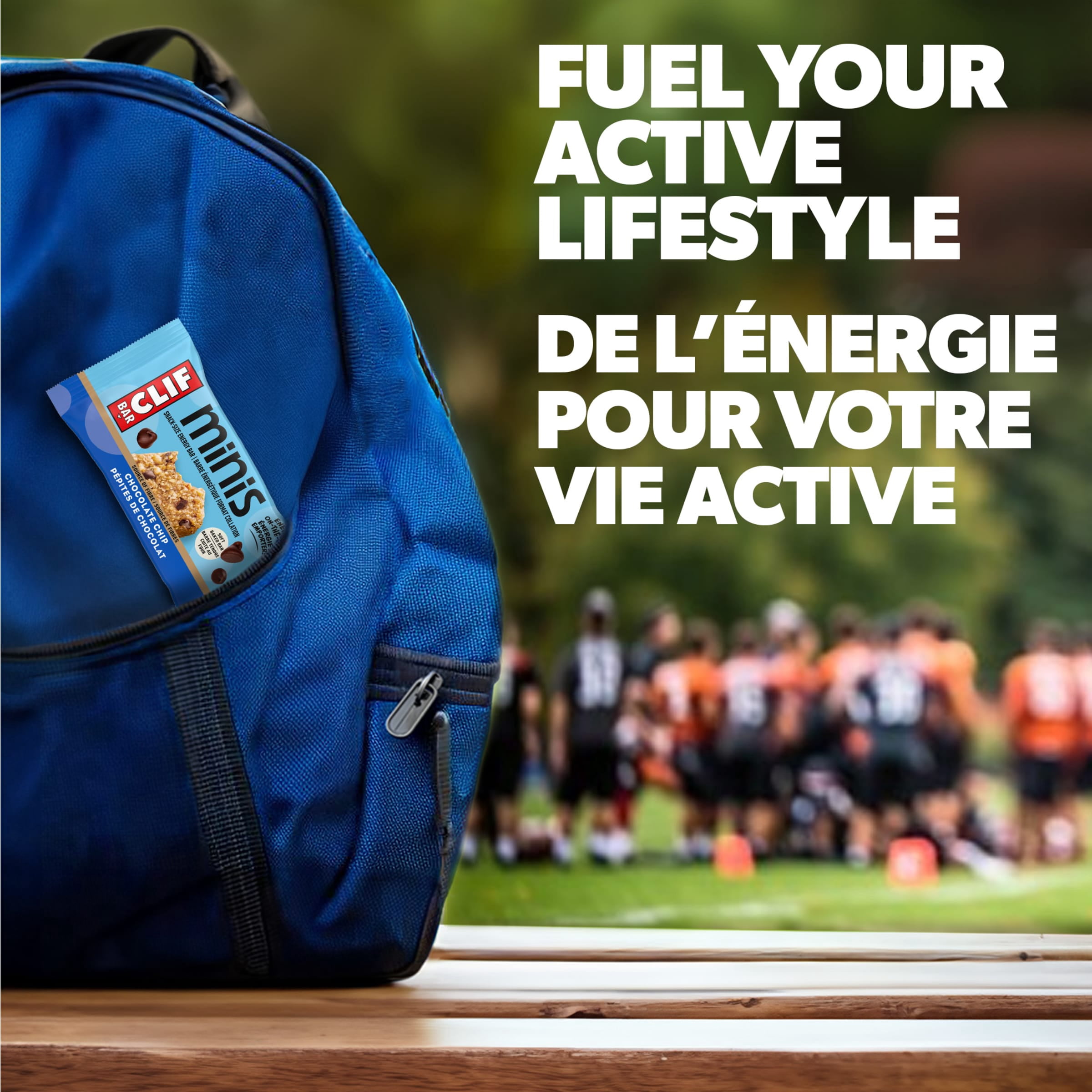CLIF BAR Minis, Barres Énergétiques Format Collation, Pépites de Chocolat, Source de Fibres, Sans Édulcorants Artificiels, 70 % d'Ingrédients Biologiques