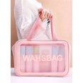 thumbnail image 3 of 1pc New Arrival Large Capacity Portable Cosmetic Bag For Travel, Waterproof And Transparent Toiletry Bag (Single Sale), 3 of 5