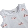 thumbnail image 3 of Baby Knitted Romper Short Sleeve O-neck Button Up Jumpsuit, 3 of 5