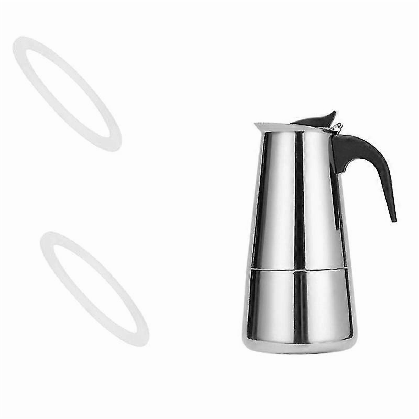 Casserole en Acier Inoxydable, Cafetière espresso Italienne avec Anneau d'Étanchéité/ Casseroles