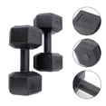 thumbnail image 1 of TAILTOSS 1Set Dumbbells Exercise Fitness with Comfortable PVC Grip for Muscle Toning Black, 1 of 8