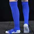 thumbnail image 4 of RXIRUCGD Children's Sports Socks Solid Color Football Socks High Tube Socks Knee High Socks( Blue, Size:M ), 4 of 4