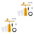 thumbnail image 4 of maskred Lightweight Airbrush Air Compressor Kit Set Precise Spray Painting Portable Gold 1.49x5.1x5.7 Inch 2Set, 4 of 6