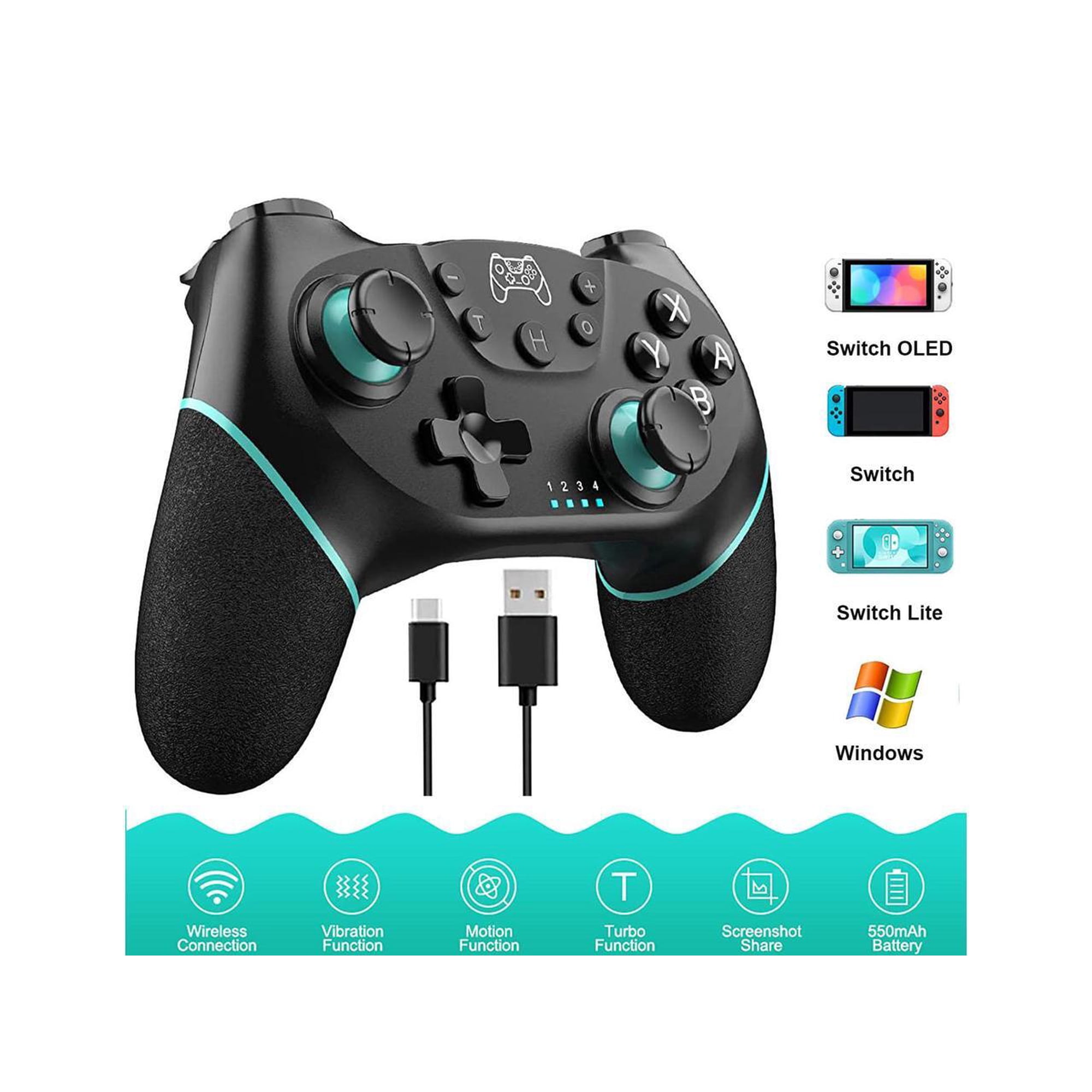 Switch Controller, Wireless Pro Controller Compatible for Nintendo