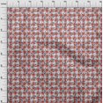 thumbnail image 4 of oneOone Rayon Orange Fabric Checks Heart & Sewing Material Print Fabric By The Yard 56 Inch Wide, 4 of 4