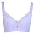 thumbnail image 5 of B91xZ Womens Double Support Wireless Bra Front Close Wirefree Back Support Posture Full Coverage Bra,D 38/85E, 5 of 5