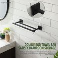 thumbnail image 3 of KOKOSIRI Bathroom Towel Bars 16 Inch Towel Rails Matte Black 40CM Hand Towel Holder for Bath Kitchen Wall Stainless Steel B5005BK-L16, 3 of 9