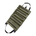 thumbnail image 1 of Multipurpose Rolling Canvas Tool Organizer Bag for Storage and Camping Gear with Hanging Zipper Compartments, 1 of 2