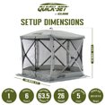 thumbnail image 2 of CLAM Quick-Set Venture 9 x 9 Ft Portable Outdoor Camping Canopy Shelter, Gray, 2 of 11