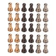 thumbnail image 2 of 30 Pcs Métal Chicago Fixation Vis Kit Rivets en Cuir Kit 30 Pcs Tête Ronde Rivets pour Rivet en Cuir Vis en Laiton Massif Haute Dureté Ténacité Tête de Balle Bouton Goujon Vis pour, 2 of 8