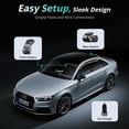 thumbnail image 2 of BOTSLAB 4K Dash Cam Front and Rear, STARVIS 2 Sensor, Voice Control, 64GB Card Included, 5GHz WiFi Dashcam Front and Rear Camera, Built in GPS, WDR N, 2 of 9