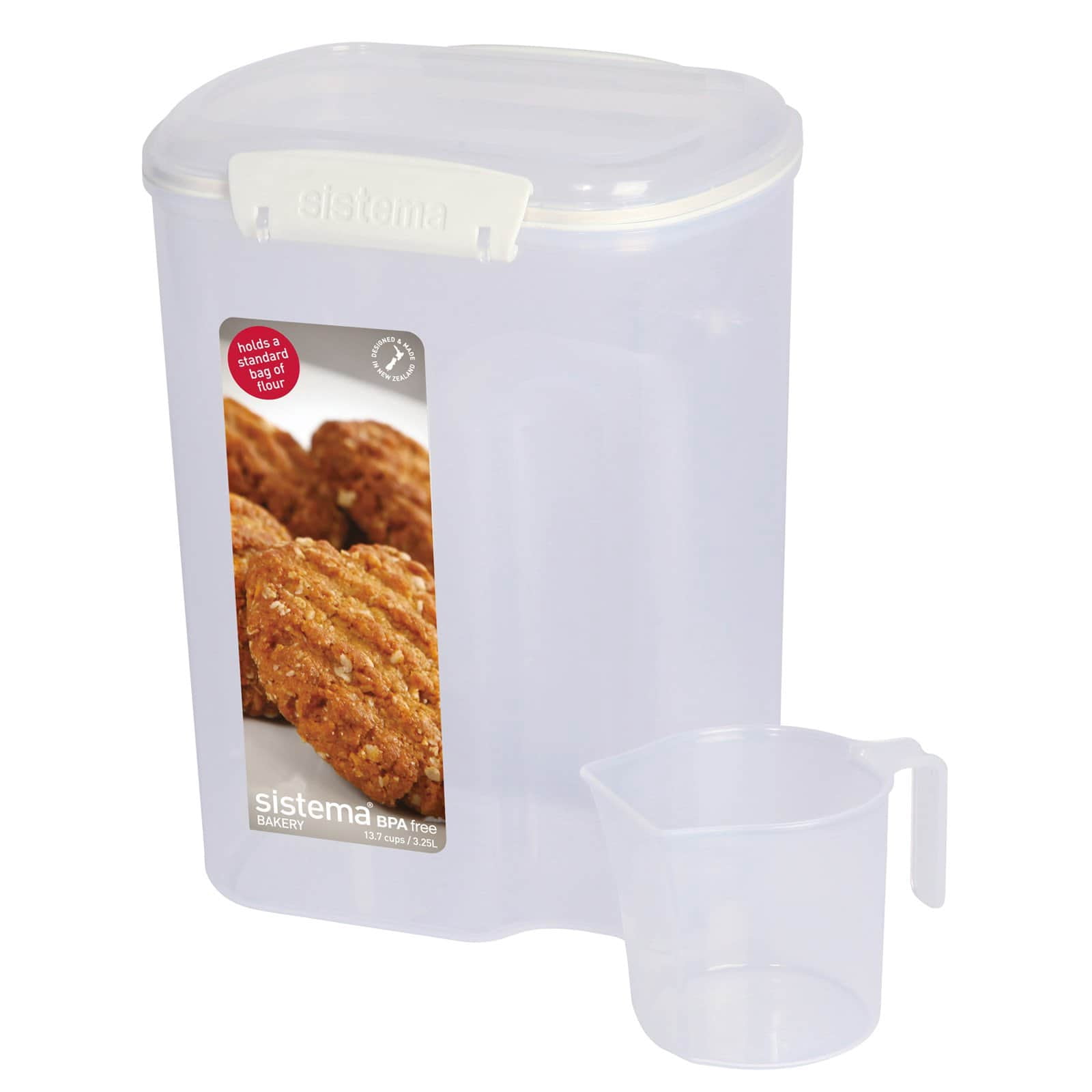 Sistema Bake It 3.25 Litre Food Storage Container + Measuring Cup
