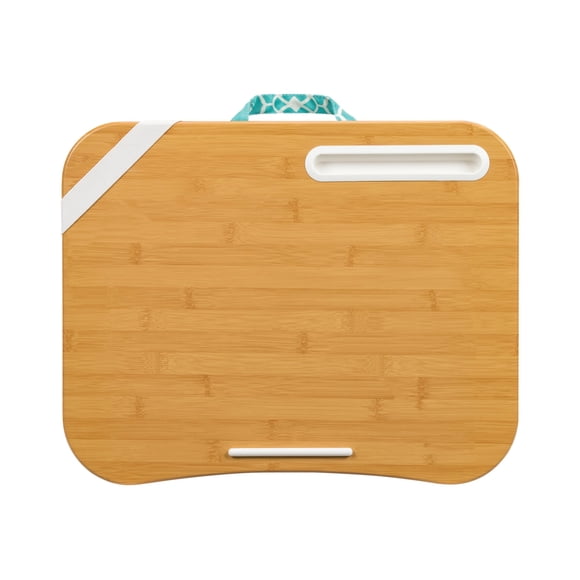 LapGear Bureau de Designer pour les Genoux avec Support de Téléphone et Rebord d'Appareil - Treillis Aqua - Convient aux Ordinateurs Portables jusqu'à 15,6 Pouces - No de Style 45422, Moyen - Convient aux Ordinateurs Portables jusqu'à 15,6 Pouces