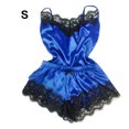 thumbnail image 1 of tredstone Ensemble de Pyjama pour Femmes Aguichant en Dentelle et Maille, Haut à Bretelles Réglables et Short, 1 of 8