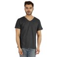 thumbnail image 1 of Inkmeso Men's V-neck Basic Tshirt Short Sleeve Solid Regular Fit Cotton Tee, 1 of 7