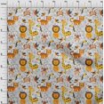thumbnail image 4 of oneOone Silk Tabby Yellow Fabric Cute Animal Craft Projects Decor Fabric Printed By The Yard 42 Inch Wide, 4 of 4