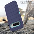thumbnail image 3 of Asuwish Phone Case for Google Pixel 9 Pro XL/Pixel 10 Pro XL Hybrid Rugged Shockproof Hard Protective Drop Proof Full Body Heavy Duty Mobile Cell Cover Pixel9ProXL Pixel10ProXL Nine Women Men Blue, 3 of 5