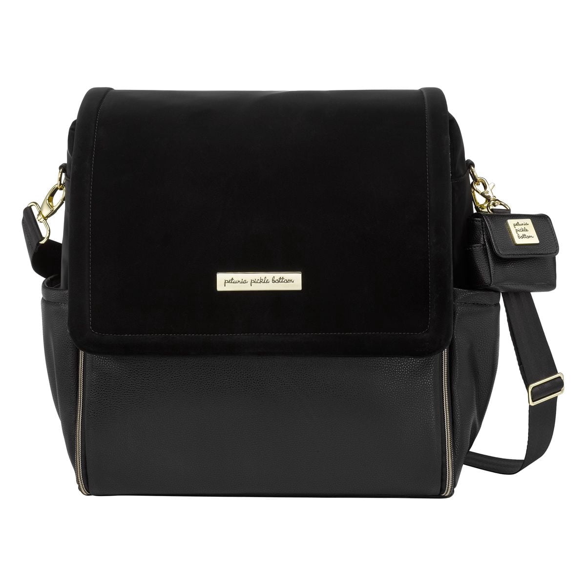 Petunia Pickle Bottom Boxy Backpack Diaper Bag in Graphite Black - Diaper Bag Backpack - Insulated Compartments