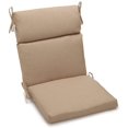 thumbnail image 1 of Coussin de Chaise Carré d'Extérieur en Polyester Filé Uni de 18 Po sur 38 Po, Grès, 1 of 2