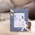 thumbnail image 4 of Family Photo Frame With Astronaut Figurine Table Decor For Birthday Party 8 in x 10 in, 4 of 5