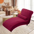 thumbnail image 4 of Housses de Chaise Longue Housses de Chaise d'Intérieur Housse pour Salon Chambre Rouge Vin, 4 of 9