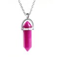 thumbnail image 4 of QualitChoice Hexagon Column Charm Exquisite Women Men Making Findings Handmade Anniversary Hanging Pendants Colorful Crystal Rose Red 5Set, 4 of 6