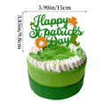 thumbnail image 3 of Oleegame 1PC St. Patricks's Day Decorative Pullover Irish Birthday Party Cake Insert Green, 3 of 3